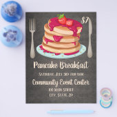 Pancake Breakfast Werbeaktion Flyer (Einzeln)