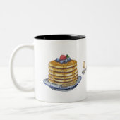 Pancake Breakfast Zweifarbige Tasse (Links)