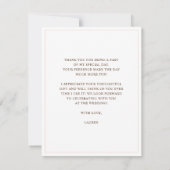 Pancake Brunch Brautparty Flat Dankeskarte (Rückseite)