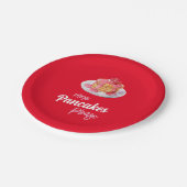 Pancake Brunch Geburtstag Pappteller (Schrägansicht)