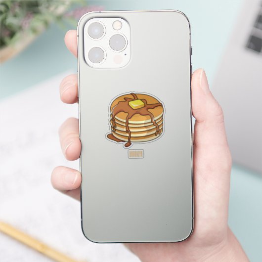 Pancake Cartoon Aufkleber (Telefon)