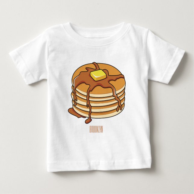 Pancake Cartoon Baby T-shirt (Vorderseite)