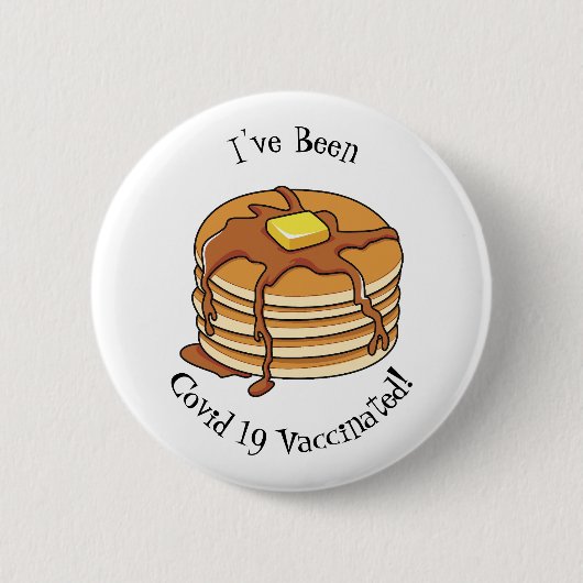 Pancake Cartoon Button (Vorderseite)