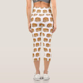 Pancake Cartoon Capri Leggings (Rückseite)