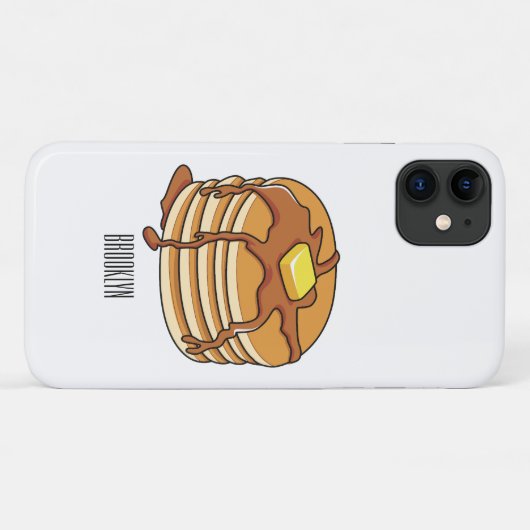 Pancake Cartoon Case-Mate iPhone Hülle (Rückseite (Horizontal))