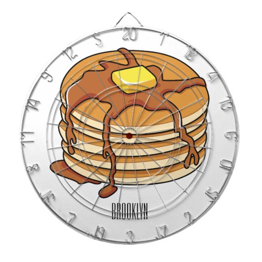 Pancake Cartoon Dartscheibe (vorne)