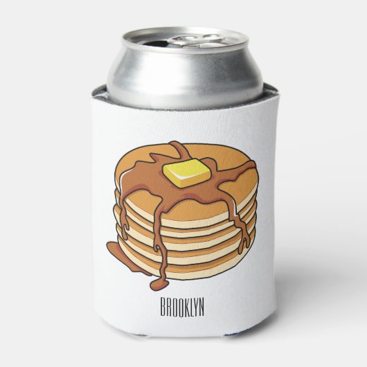 Pancake Cartoon Dosenkühler (Kanne Vorderseite)