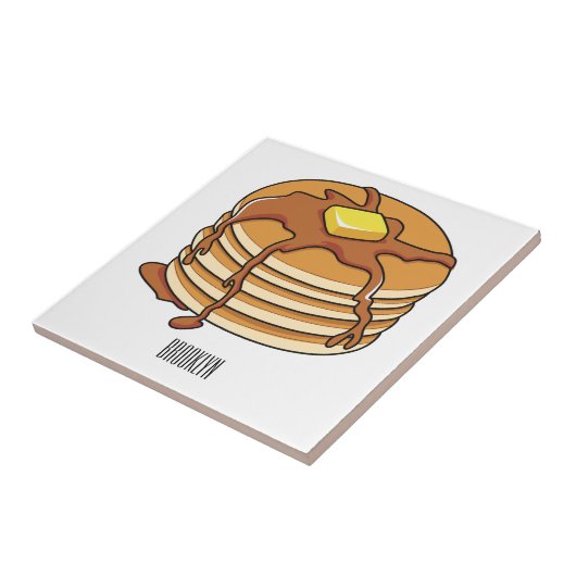 Pancake Cartoon Fliese (Seite)