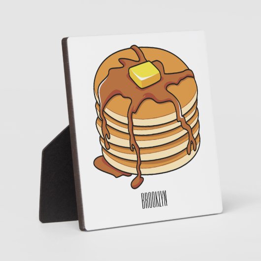 Pancake Cartoon Fotoplatte (Vorderseite)
