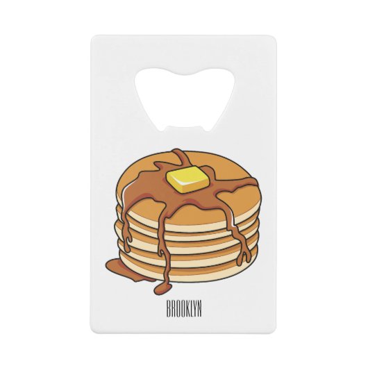 Pancake Cartoon Geldbeutel Flaschenöffner (Vorderseite)
