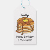 Pancake Cartoon Geschenkanhänger (Rückseite)