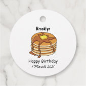 Pancake Cartoon Geschenkanhänger (Rückseite)