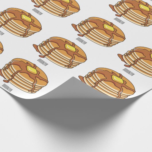 Pancake Cartoon Geschenkpapier (Ecke)