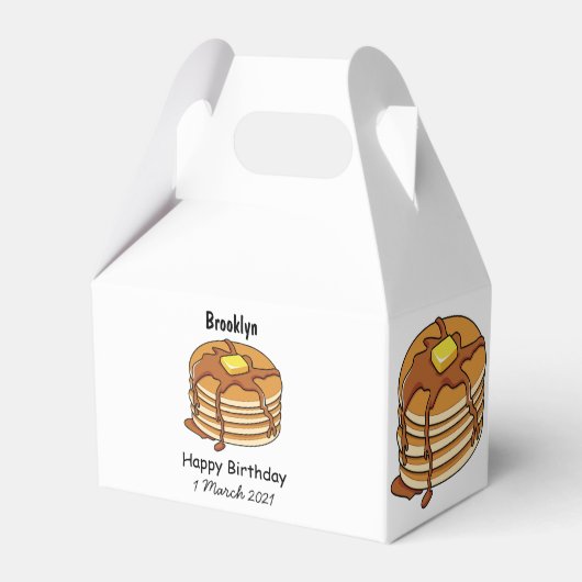 Pancake Cartoon Geschenkschachtel (Rückseite)
