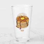 Pancake Cartoon Glas (Vorderseite)