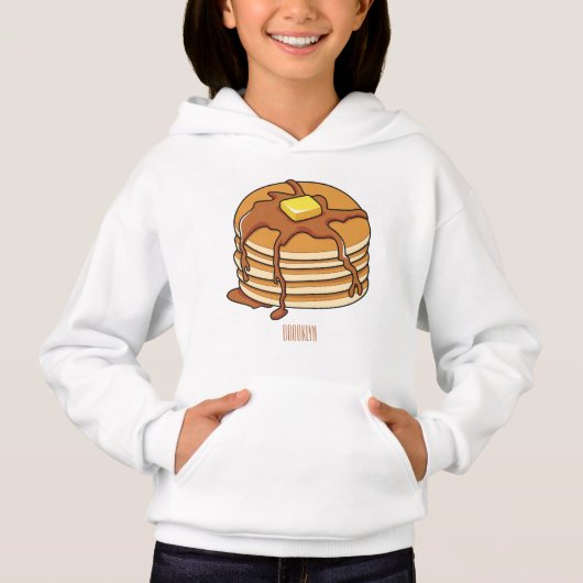 Pancake Cartoon Hoodie (Vorderseite)