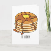 Pancake Cartoon Karte (Vorderseite)