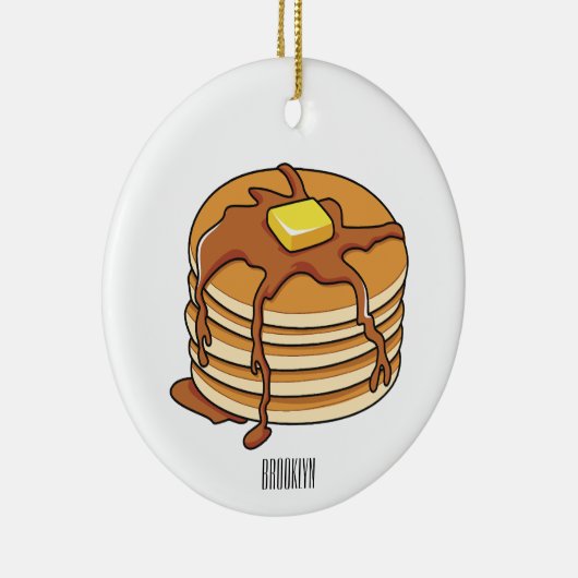 Pancake Cartoon Keramik Ornament (Rechts)