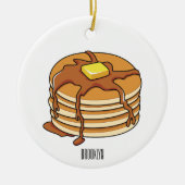 Pancake Cartoon Keramik Ornament (Vorne)