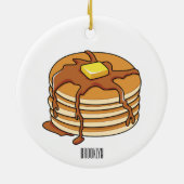 Pancake Cartoon Keramik Ornament (Hinten)