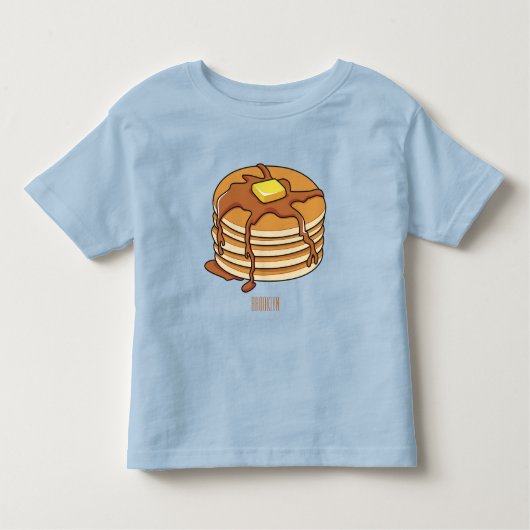 Pancake Cartoon Kleinkind T-shirt (Vorderseite)