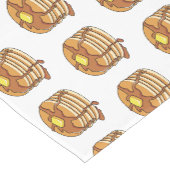 Pancake Cartoon Kurzer Tischläufer (Ecke)