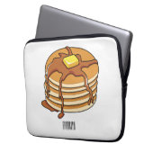 Pancake Cartoon Laptopschutzhülle (Vorderseite Links)