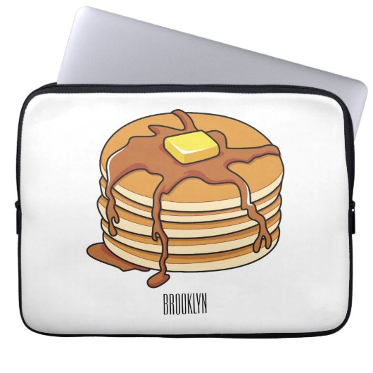 Pancake Cartoon Laptopschutzhülle (Vorderseite)
