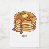 Pancake Cartoon Lebensmitteletikett (Einzelnes Label)