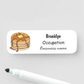 Pancake Cartoon Namensschild (Beispiel)