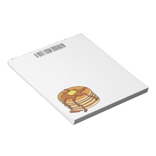 Pancake Cartoon Notizblock (angewinkelt)
