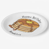 Pancake Cartoon Pappteller (Schrägansicht)