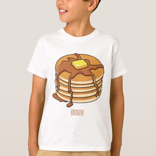 Pancake Cartoon T-Shirt (Vorderseite)