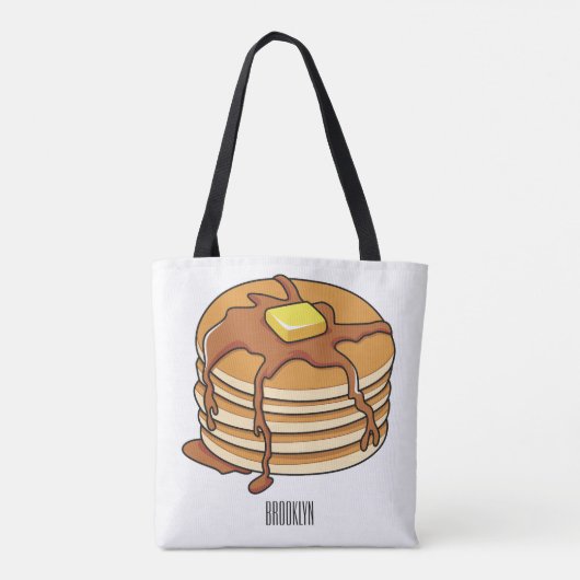 Pancake Cartoon Tasche (Rückseite)