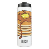 Pancake Cartoon Thermosbecher (Vorderseite)