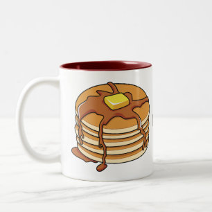 Pancake Cartoon Zweifarbige Tasse