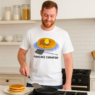 Pancake Champion Frühstück Mens T - Shirt