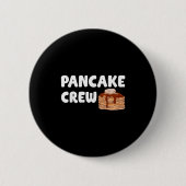 Pancake Crew Funny Pancake Lover Pancake Christmas Button (Vorderseite)