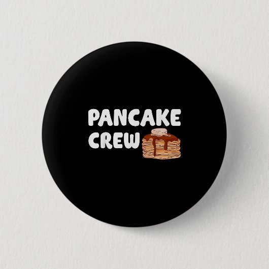 Pancake Crew Funny Pancake Lover Pancake Christmas Button (Vorderseite)