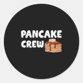 Pancake Crew Funny Pancake Lover Pancake Christmas Runder Aufkleber (Vorderseite)