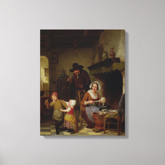 Pancake Day, 1845 Leinwanddruck (Vorderseite)