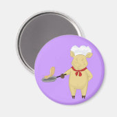 Pancake Drehend Schweinefleisch Koch Magnet (Vorderseite/Rückseite)