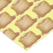 Pancake Flapjacks Johnnycakes Sirup Frühstück Küch Tischdecke (Schrägansicht)