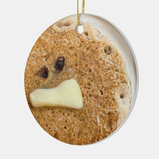 Pancake Foto Ceramic Ornament (Links)