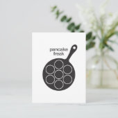 Pancake Freak Postcard Postkarte (Stehend Vorderseite)