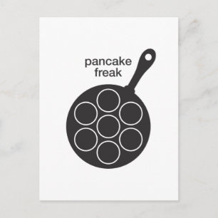 Pancake Freak Postcard Postkarte
