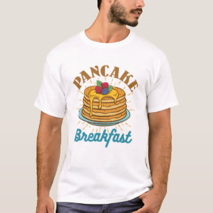 Pancake Frühstück Vintag Pancakes Lover T-Shirt