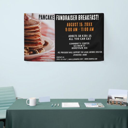 Pancake Fundraiser Banner (Messeveranstaltung)