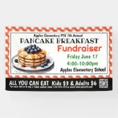 PANCAKE Fundraiser PTO PTA Church Banner (Horizontal)