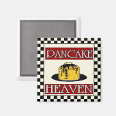 Pancake Heaven-Zeichen Vintag Magnet (Vorderseite/Rückseite)